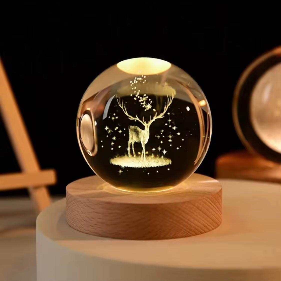 3D LED Lamp - Majestic Deer