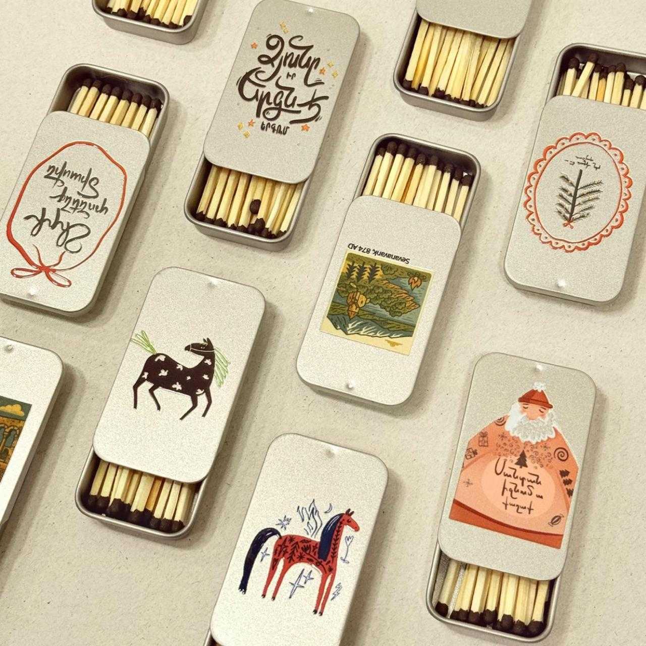 Свечи в металлической ёмкости - Севанаванк