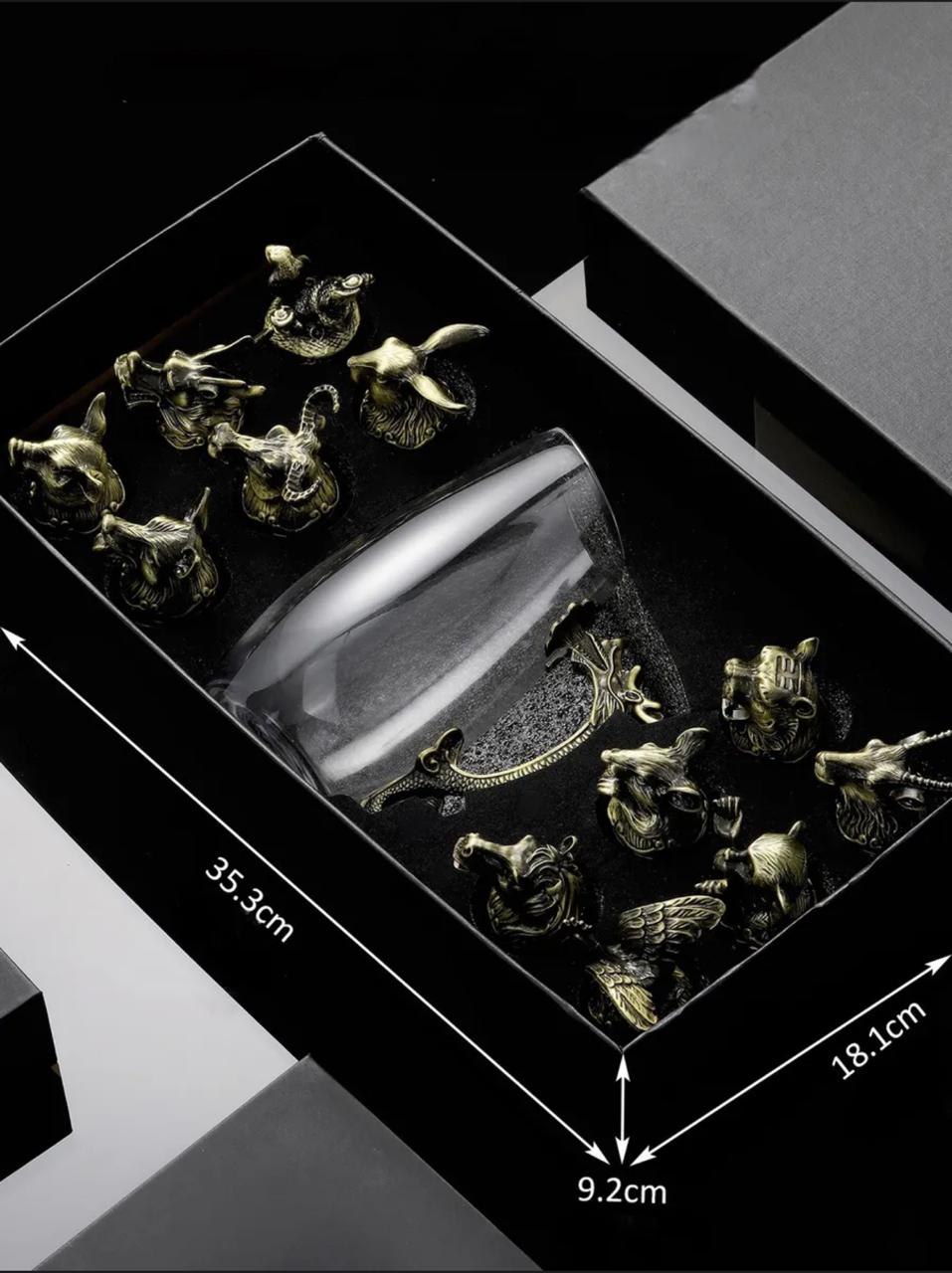 Բաժակների հավաքածուն - Կենդանակերպի նշաններ+գրաֆին բռոնզ