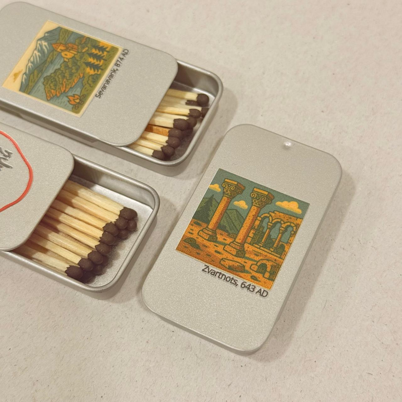 Candles in a metal container - Zvartnoc