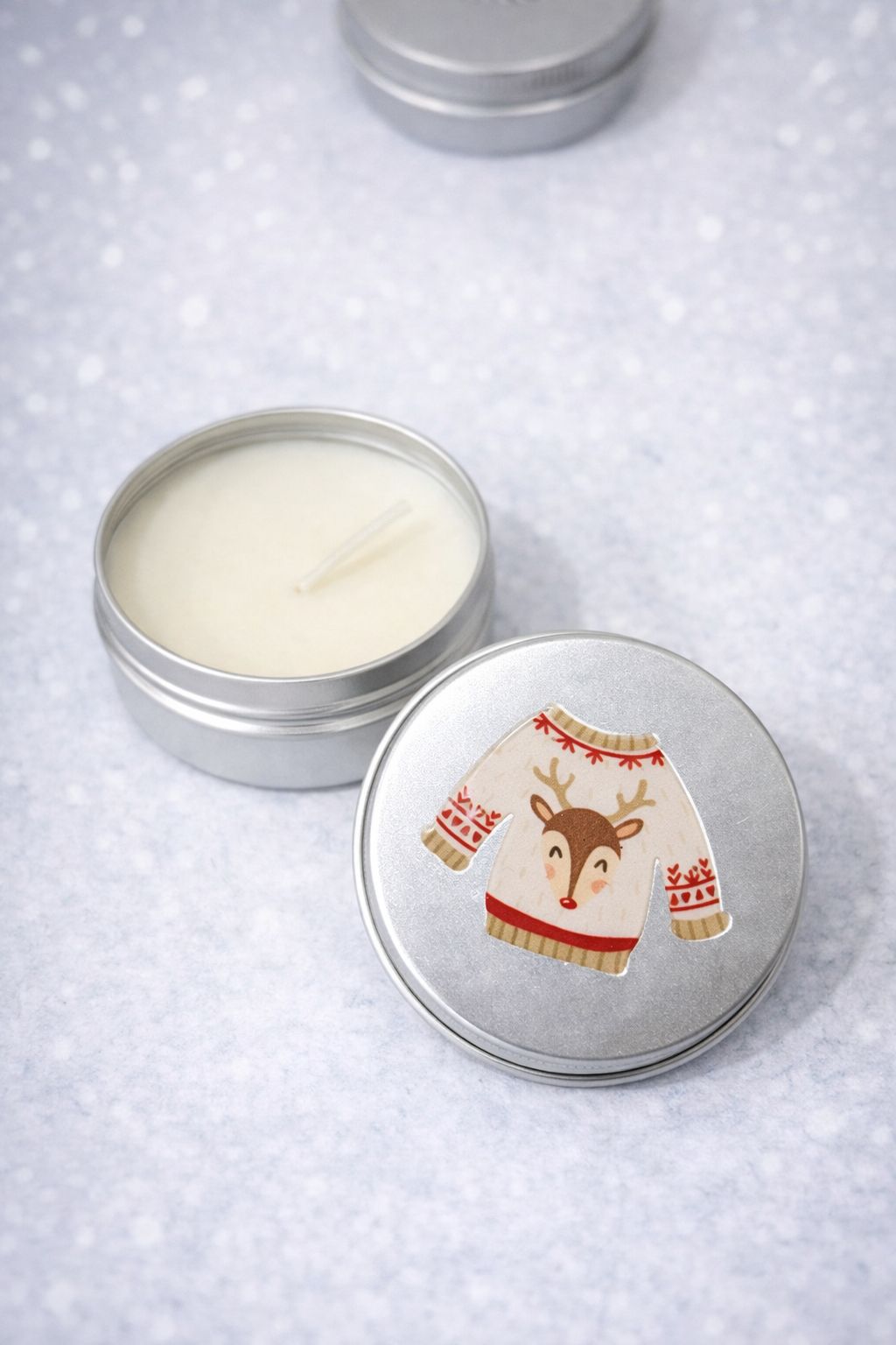 Մոմ մետաղյա տարայով - Ամանորյա սվիտեր