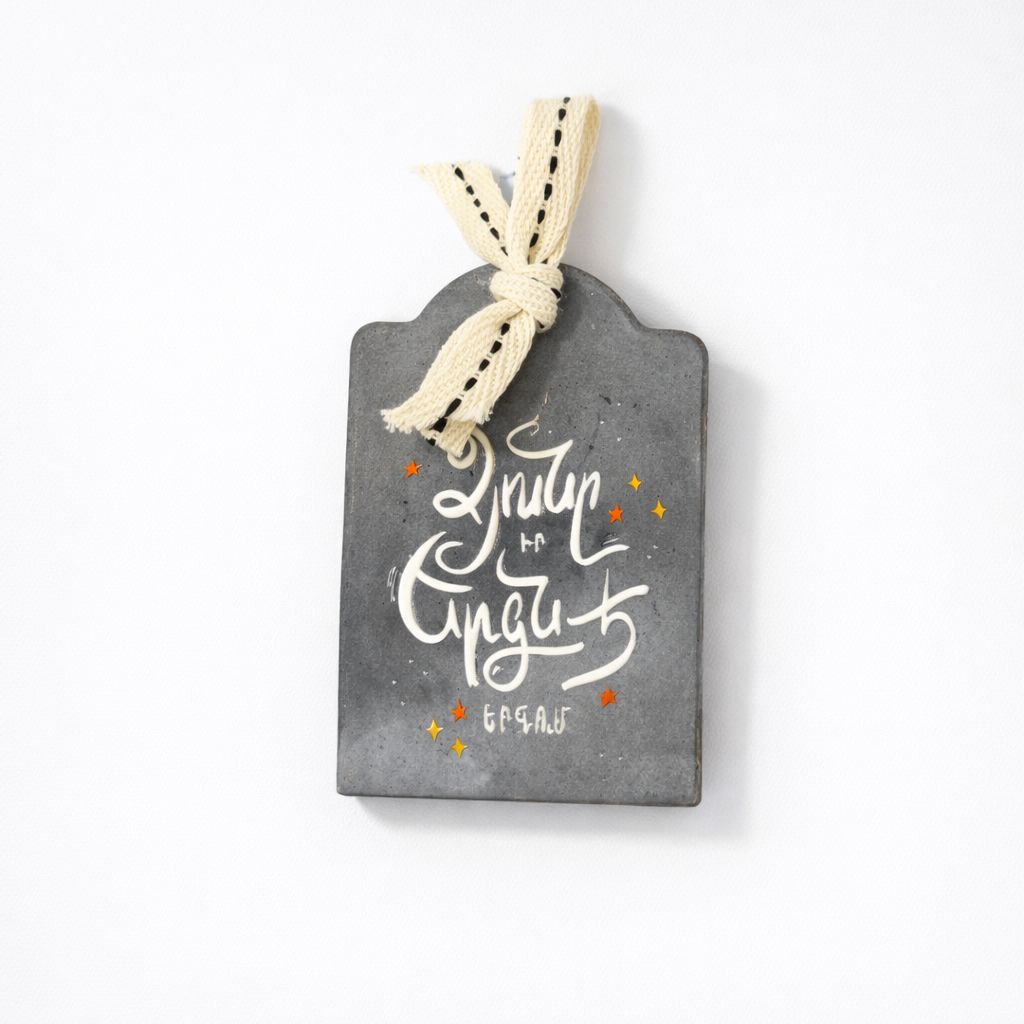 Գիպսե տոնածառի խաղալիք - Ձյունը իր երգն է երգում